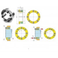 BIKON-Technik聯軸器1003 45x75用于各個行業，如風力站、鋼廠