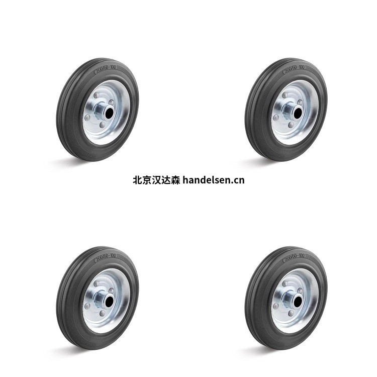 torwegge實心橡膠輪組180mm滾子軸承